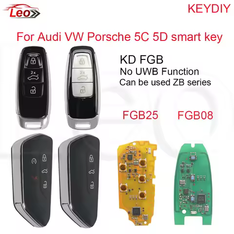Leo KEYDIY series 5C 5D FGB08 FGB25 8Y0959754 5HG959753 car smart key for Audi VW Porsche 5C 5D Syst