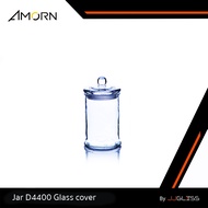 📦JJGLASS - (AMORN) Jar D4400 Glass cover - โหลแก้วแฮนด์เมด พร้อมฝาแก้วสูญญากาศ แบบมีจุก สำหรับเก็บขน