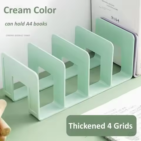 Multi-function Book Magazine Bookshelf Storage Bookends Stand Desk Organizer Holder for Books CD Fil