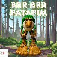 Brr Brr Patapim Viral Figure Toys Anomali Brainrot 3D Articulated Toys