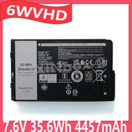 6WVHD 7.6V 35.6Wh 4457mAh Laptop Battery For Dell Latitude 7230 Rugged Extreme Tablet T06H T06H001 S