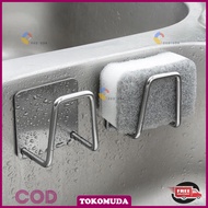 GANTUNGAN TOKOMUDA Stainless Steel Dishwashing Sponge Holder, Sponge Holder size 4.9x4.9cm