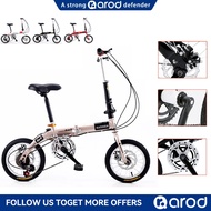 AROD Foldable Bicycle Disc Brake Derailleur/Ultra Light Folding Bicycle/14/16 inch Ultra Light Bicycle