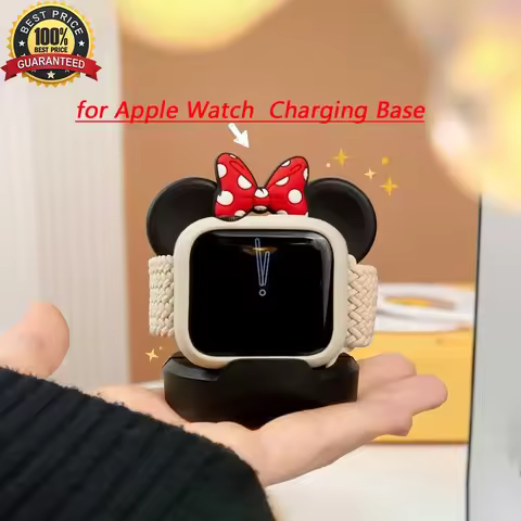 Cute Charger Stand for Apple Watch Bracket Charging Base S1-S10 Desktop Silicone Charging Bracket Fo