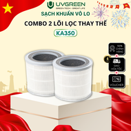 Combo 2 Màng Lọc (Lõi Lọc) HEPA H13 Diệt Khuẩn Cho Máy Lọc Không Khí UVGREEN KA350 FT - Bộ Lọc 3 Lớp