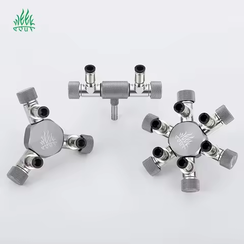 Week Aqua CO2 Equipment Carbon Dioxide Shunt Multi-Pass Splitter 2head 3head 6-head Quick Plug Air O
