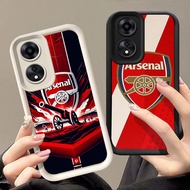 Q-6 Arsenal-FC Black white Case for OPPO A38 A60 A58 A18 A17