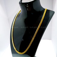 LUX & Gold High Quality and Authentic 18K Gold Plated CHOKER CUBAN NECKLACE  Appearance contain Real