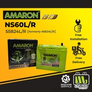 Installation Provided Amaron GO NS60 NS60L NS60R 46B24L 46B24R 55b24L Car Battery Bateri Kereta Vios