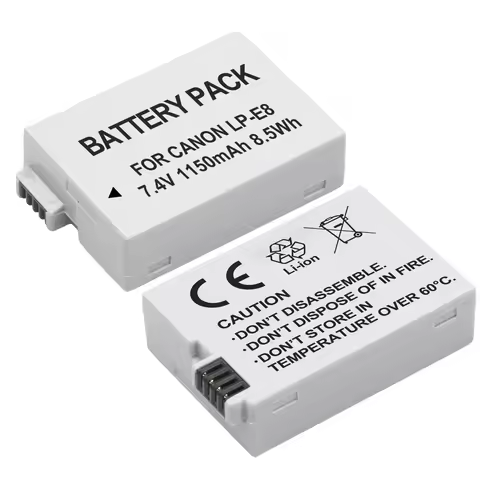 LP-E8 LP E8 Battery for Canon Rebel T3i T2i T4i T5i 600D 550D 650D 700D Kiss X5 X4 Kiss X6 Digital C