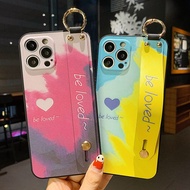 OPPO F17Pro OPPO F19Pro OPPO F11Pro OPPO F11 OPPO F9 Fashion Be Loved Heart Wristband Case Soft Silicone Holder Cover