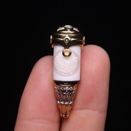 Wenwan Tee Accessories Bracelet Necklace Natural Ancient Method Golden Agate Dzi Bead Set Combinatio