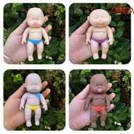 DARON Squeezing Doll Toy, Palm Reborn Doll Simulation Baby Palm Doll, Reborn Baby Trumpet Black Cute