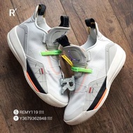 R'選物 US9.5 Air Jordan XXXIII 33 Vast Grey Off-White 白黑橘 Tinker AQ8830-004
