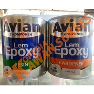 LEM EPOXY AVIAN 2 KOMPONEN RESIN DAN HARDERNER BESAR