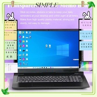 SIMPLESHOP Label sticker Acrylic Computer Side Panel PC Screen Writing Record Remind Memo Pad