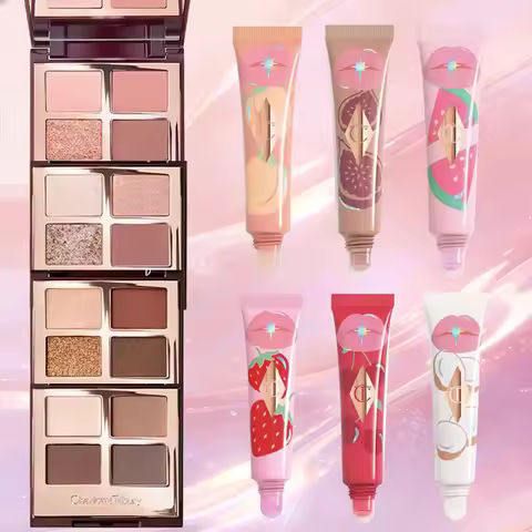 Charlotte Tilbury CT Makeup Sets Highlighters Lip Blam 4 Color Eyeshadow Palette Lip Gloss Lip Blam 