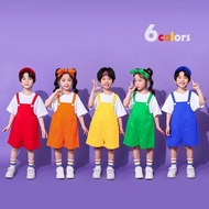 Ready Stock 100-175cm Boys Girls Fashion Sports Suit Day Kindergarten Chorus Performance Costume Ove