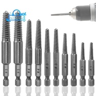 Screw Extractor Set,10 Pcs Screw Extractor,1/4inch Hex Shank Broken Screw Extractor,Screw Remover & 