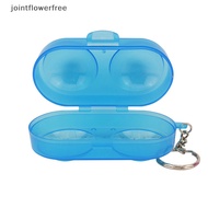 JOSG Plastic 2 Ping-pong Balls Storage Box  Storage Case With Key Chain For Sport Training Accessories JOO