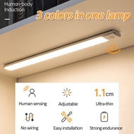 Led Night Light 20/40cm Ultra-Thin Smart Wireless Sensor Light Cabinet Lighting USB Wardrobe Lamp fo