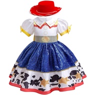 Disney | Disney Jessie Toy Story Halloween Dress for Girls Cowgirl Cosplay Jessie Costume + Accessor