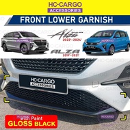Perodua Alza 2019 - 2025 Sarung Depan Front Lower Grille Grill Honeycomb Mesh Exterior With Paint Ca