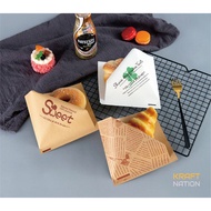 [Wholesale] 100pcs Oil Proof Sandwich Bag / Grease Paper / Wax Paper 15 x 15cm for Sandwich / Donut/