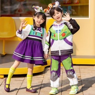 Boys Girls Disney Toy Story Buzz Lightyear Clothes Children Costumes Comic Fair Two-Dimensional