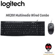 Logitech MK200 Multimedia Wired Keyboard & Mouse Combo Desktop