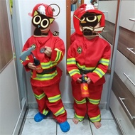 【Ready Stock】❦✾Children Sam Fireman Army Suit Halloween Cosplay Kids Firefighter Uniform Christmas G