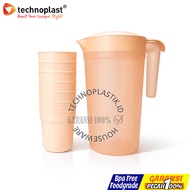 TECHNOPLAST KATA WaterJug Set Of 8 Mug | Eskan|Teko|Tempat Air Minuman