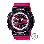 Casio G-Shock GA-110RB-1A Black Red Analog Digital Translucent Resin Band Gents Sports Watch ga-110 ga110 ga-110rb-1adr