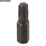 ONLYGOODS 1pc Torx Bits, T6-T40 1/4 Inch Hex Shank Screw Driver Bit, S2 Alloy Steel 25mm Length 6 Po