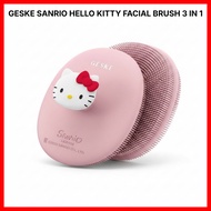 [GESKE] SANRIO HELLO KITTY FACIAL BRUSH 3 IN 1
