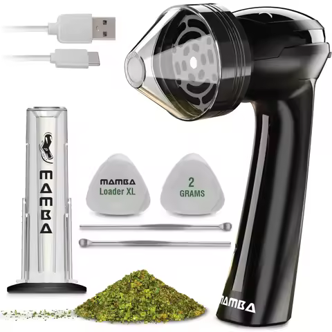 Mamba LOAD XL 2g Herb Grinder Electric - Herb Tobacco Grinder Pro,1500mAh Type-C | Tobacco Grinder S