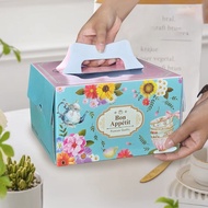 Box Artisan 3 | Size 20.5 x 20.5 x 12 cm | Cake Gift Souvenir Box | (Price Listed for 8 Pcs)