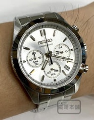 【威哥本舖】日本SEIKO全新原廠貨【附原廠盒】SBTR009 DAYTONA 三眼計時鋼帶錶