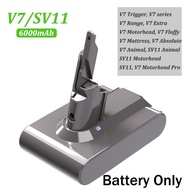 Brand new 6000mAh for v6 v7 v8 v10 rechargeable bateria SV10 SV11 SV12 sv09 vacuum cleaner battery d