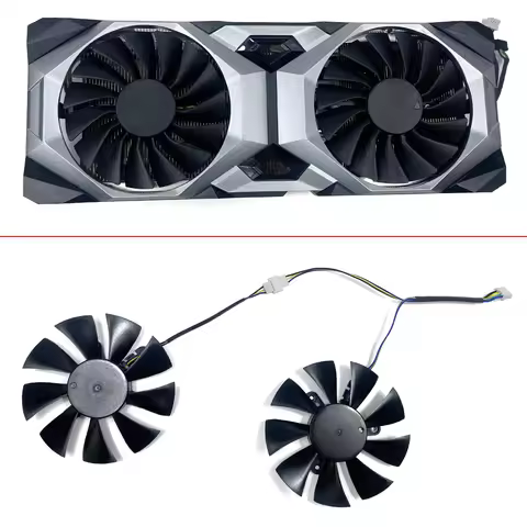 DIY 2PCS NEW 85MM 4PIN 12V 0.5A Cooling Fan RTX2080 Ti VENTUS GPU FAN For MSI RTX 2080Ti 2080 Super 