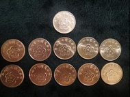 中華民國77年伍角硬幣12枚