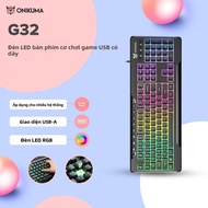 Bàn Phím Chơi Game Có Dây RGB Onikuma G32 104 Phím Với Nắp Phím Mờ Đèn Nền Động Phong Cách Cơ Học Ch