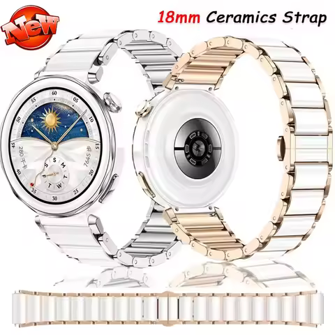 18mm Ceramic Strap For Huawei Watch GT5/4 41mm/GT5 Pro 42mm Delicate wristband Huawei Watch GT5 GT4 