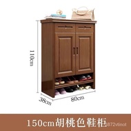 【TikTok】#Chinese-Style Solid Wood Shoe Cabinet Entry Door Household Shoe Cabinet Large Capacity Door Shoe Cabinet Living