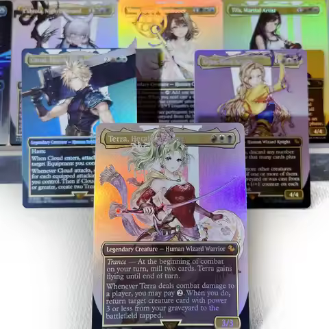 FCA FIN FIC PIP LTR FOIL4-002 magical cards Ancient Copper Dragon Tcg proxy Traveling Chocobo Celes,