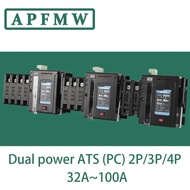 Xueqing Dual power ATS (PC) 2P/3P/4P 63A Dual Power Automatic Transfer Switch AC230V 50/60Hz MCB Aut