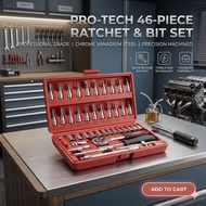 46pcs Ratchet Socket Wrench Set