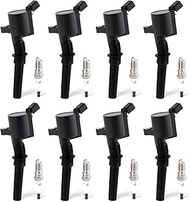 YOMALL 8PCS FD503 Ignition Coils & 8PCS Iridium Spark Plugs Ignition Coils Pack Fits for 1997-2003 F