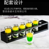 [COD] Shooter Glass Shooter Glass Shot Glass White Wine Glass tail Mixing Set Shooter Glass Liquor Divider 6 Hole Cup Holder