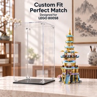 Acrylic Display Case for Lego 80058 Celestial Pagoda Action Figure Showcase Dustproof Collector